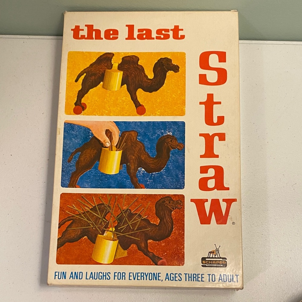 Vintage The Last Straw Game